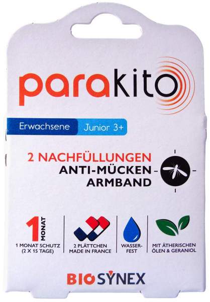 Para Kito Mückenschutz Armband 2 Nachfüllung