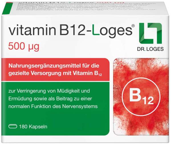 Vitamin B12-Loges 500 µg 180 Kapseln