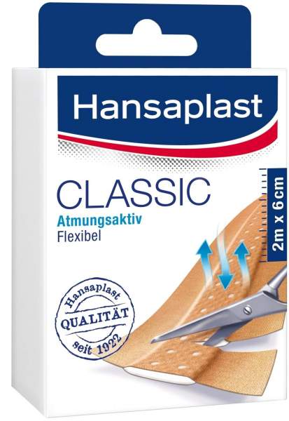 Hansaplast Classic Pflaster 2 m x 6 cm