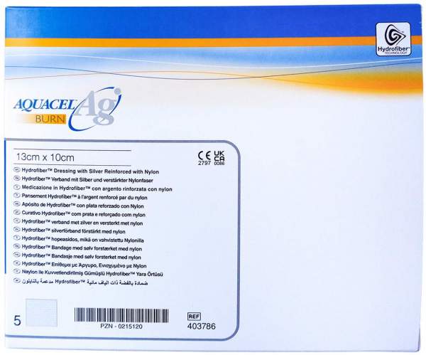 Aquacel AG Burn Verband 10x13cm Steril