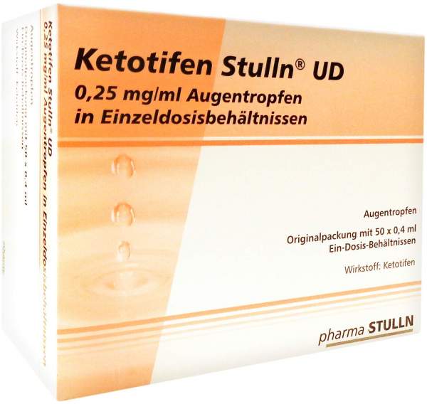 Ketotifen Stulln Ud Augentropfen 50 X 0,4 ml Einzeldosispipetten
