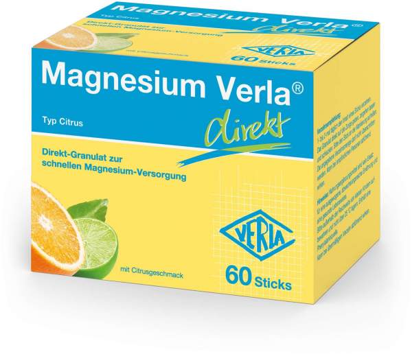 Magnesium Verla Direkt Citrus 60 Granulatbeutel