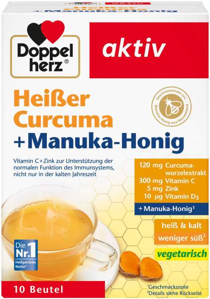Doppelherz heißer Curcuma + Manuka - Honig Granulat 10 Beutel