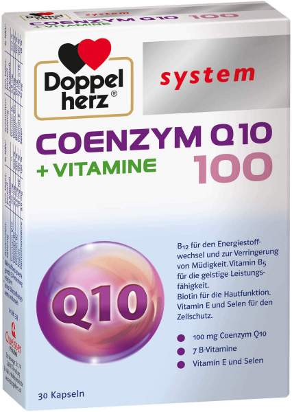 Doppelherz System Coenzym Q10 100 + Vitamine 30 Kapseln
