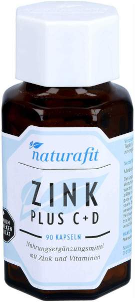 Naturafit Zink Plus C+d 90 Kapseln