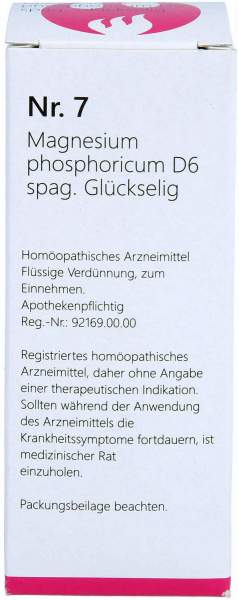Nr.7 Magnesium Phosphoricum D 6 Spag.Glückselig Tropfen 50 ml