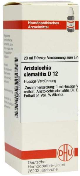 Dhu Aristolochia Clematitis D12 Dilution