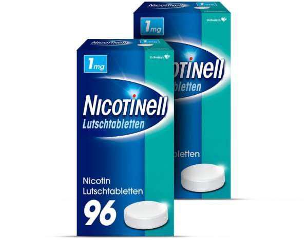 Sparset Nicotinell Lutschtabletten 1 mg Mint 2 x 96 Stück