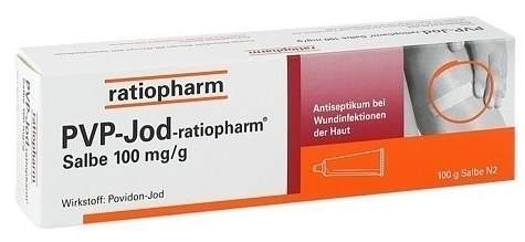 Pvp-Jod-Ratiopharm Salbe 100mg Pro G 100 G