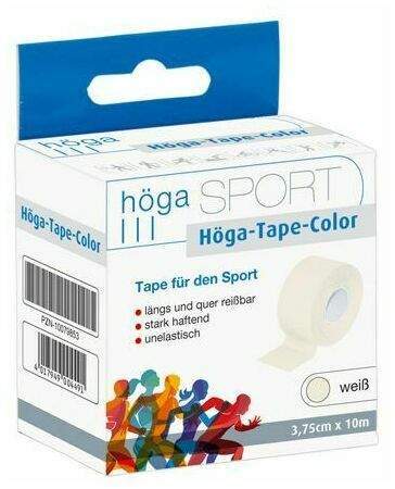 Höga-Tape Color 3,75 cm X 10 M Weiß 1 Stück