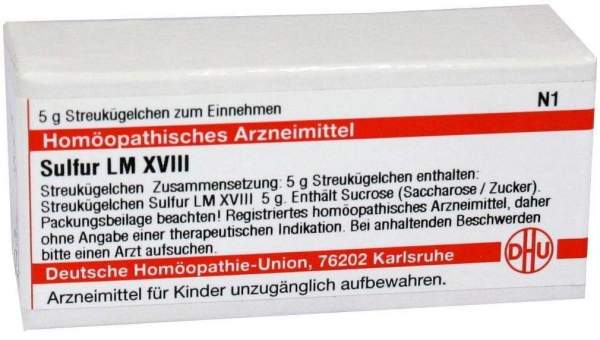 DHU Sulfur LM XVIII Globuli
