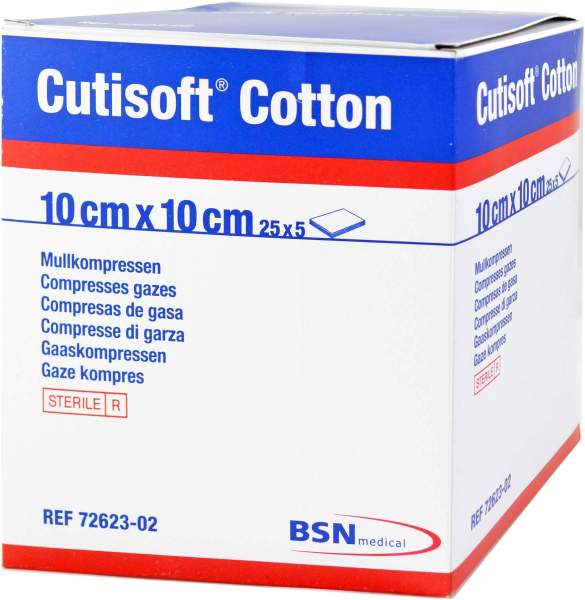 Cutisoft Cotton Kompresse10x10cm 8fach