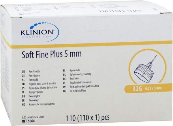 Klinion Soft Fine Plus Kanülen 5 mm 33mm
