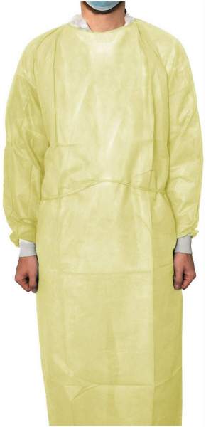 Maimed Coat Protect Viruguard Kittel Unsteril Gelb