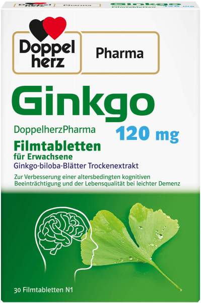 Ginkgo DoppelherzPharma 120 mg 30 Filmtabletten