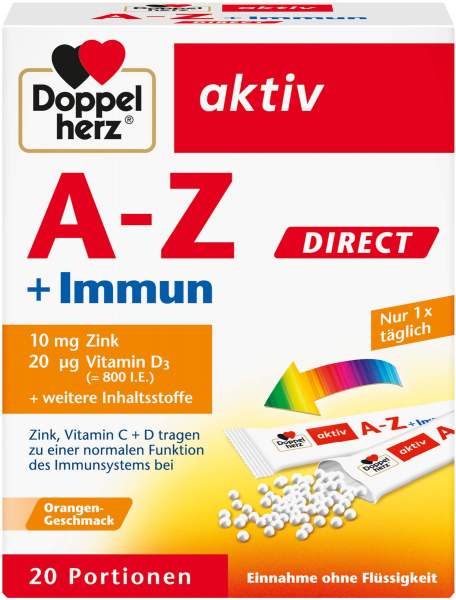 Doppelherz Aktiv A-Z + Immun Direct 20 Pellets Mit...