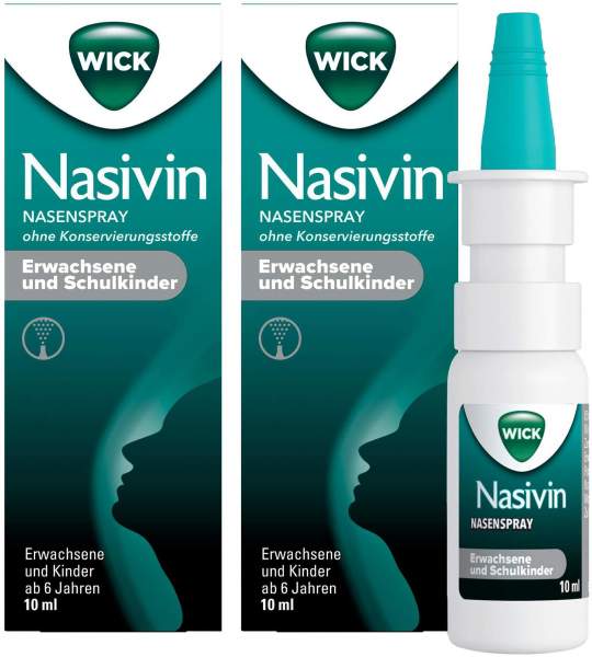 WICK Nasivin Nasenspray oK Erwachsene und Schulkinder 2 x 10 ml