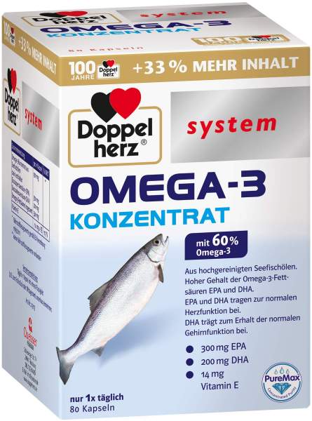 Doppelherz Omega-3 Konzentrat System 80 Kapseln