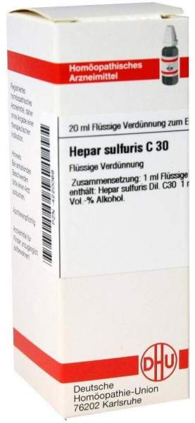 Hepar Sulfuris C30 Dhu 20 ml Dilution