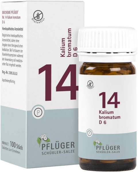 Biochemie Pflüger 14 Kalium Bromatum D6 100 Tabletten