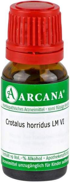 Crotalus Horridus LM 6 Dilution 10 ml