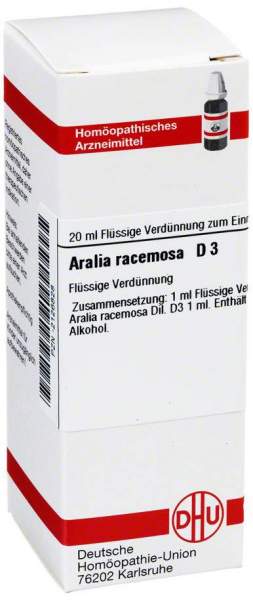 Aralia Racemosa D3 Dilution 20 ml Dilution