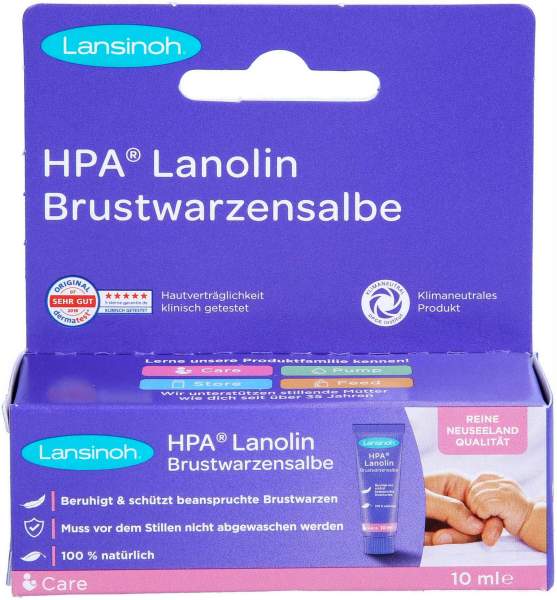 Lansinoh Hpa Lanolin Klimaneutral Salbe 10 ml