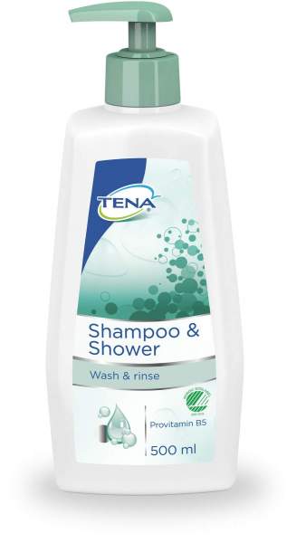Tena Shampoo und Shower 500 ml Spender