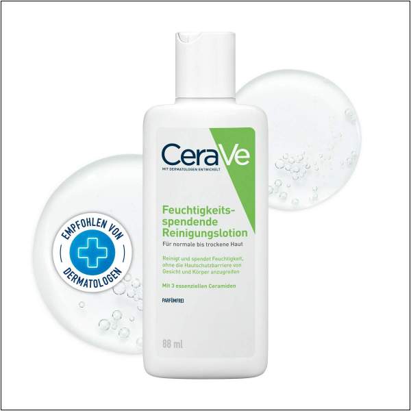 CeraVe Feuchtigkeitsspendende Reinigungslotion 88 ml