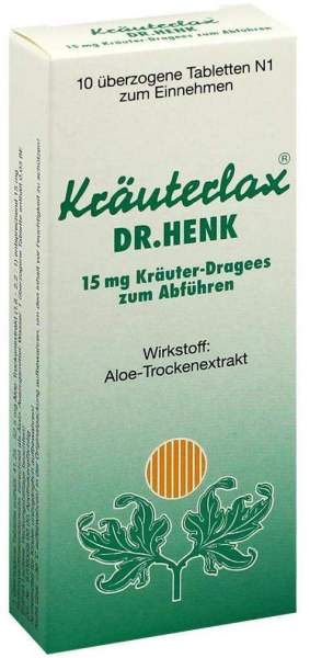 Kräuterlax Dr.Henk 15 mg Kräuterdragees zum Abführen 10 Tabletten