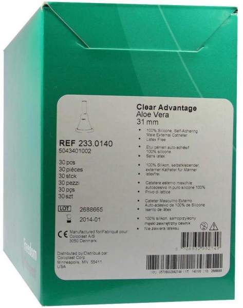Freedom Clear Advantage Urinalkondome 31mm Intermedium Aloe-Vera