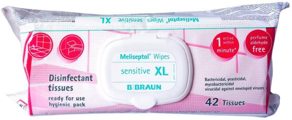 Meliseptol Wipes Sensitive Xl 42 Stk
