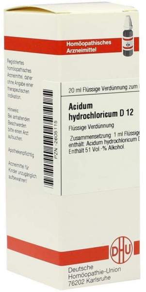 Acidum Hydrochloricum D 12 Dilution