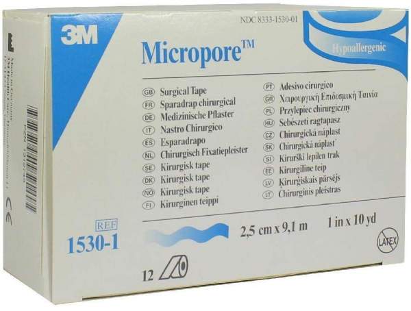 Micropore Vliespflaster 9,1mx2,5cm Weiß 1530-1