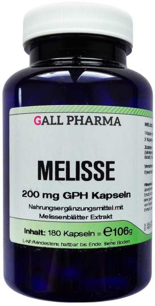 Melisse 200 mg GPH 180 Kapseln