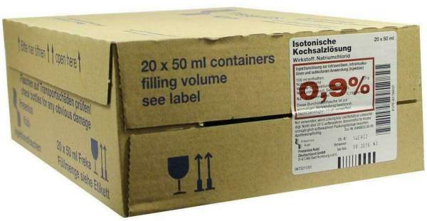 Isotonische Kochsalzlösung 0,9 % 20 X 50 ml