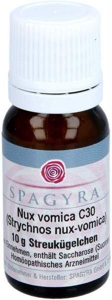 Nux Vomica C 30 Strychnos Nux-Vomica Globuli 10 G