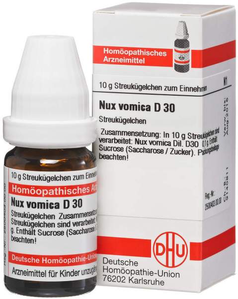 Dhu Nux Vomica D30 10 G Globuli