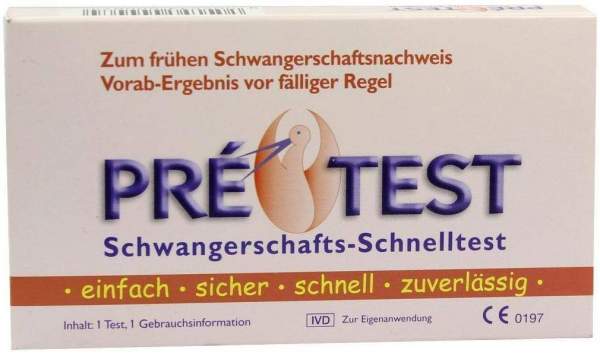 Pretest 1 Schwangerschafts Schnelltest
