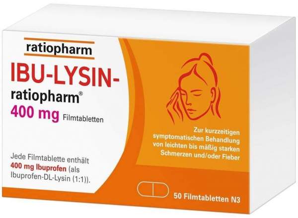 Ibu Lysin ratiopharm 400 mg 50 Filmtabletten kaufen | Volksversand