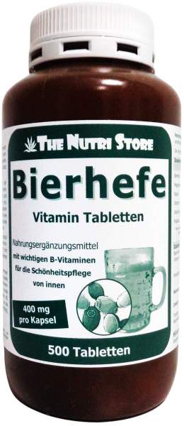 Bierhefe 500 mg Vitamin Tabletten