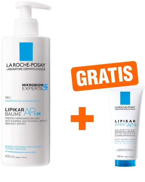 La Roche Posay Lipikar Baume AP+ M Balsam 400 ml + gratis Lipikar Syndet AP+ 100 ml Gel