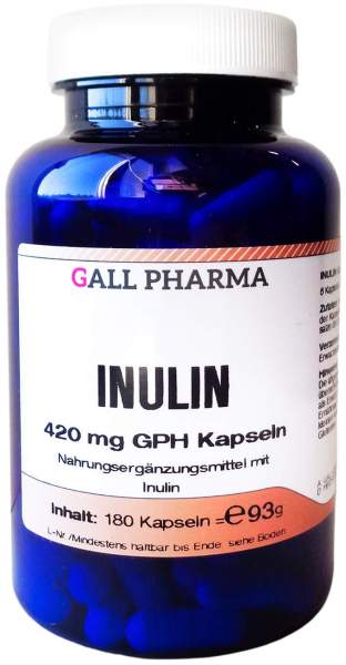 Inulin 420 mg Gph 180 Kapseln