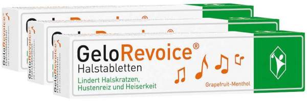 GeloRevoice Halstabletten Grapefruit-Menthol 3 x 20 Lutschtabletten