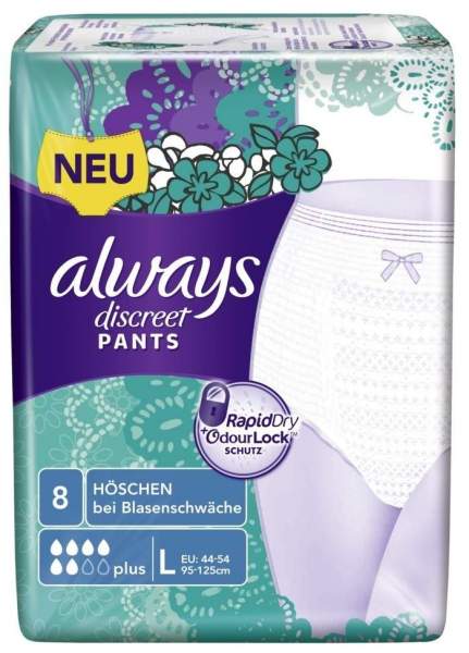 Always discreet Inkontinenz Pants plus large 8 Höschen