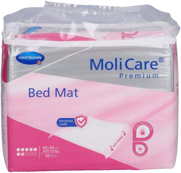 Molicare Premium Bed Mat 7 Tropfen m. Flügel 60 x 180 30 Stück