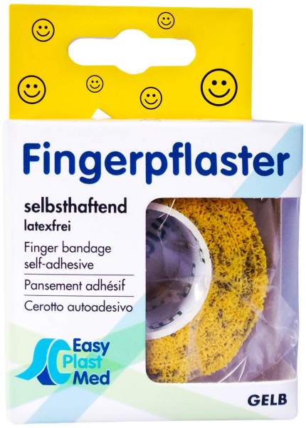 Um Easyplant Fingerpflaster Selbsthaftend 2,5 cm X 5 M Gelb 1...