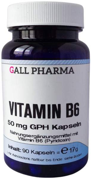 Vitamin B6 50 mg Gph Kapseln 90 Stück