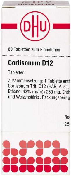 Dhu Cortisonum D12 80 Tabletten