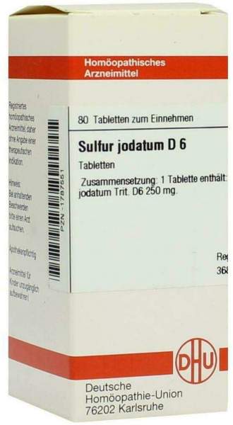 Dhu Sulfur Jodatum D6 80 Tabletten